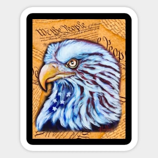 We the People Eagle Sticker